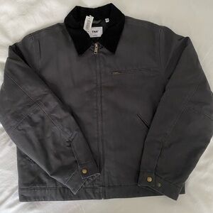 NWT! Aritzia TNA Barkley Hip Jacket - Lined, in Carbon/Black